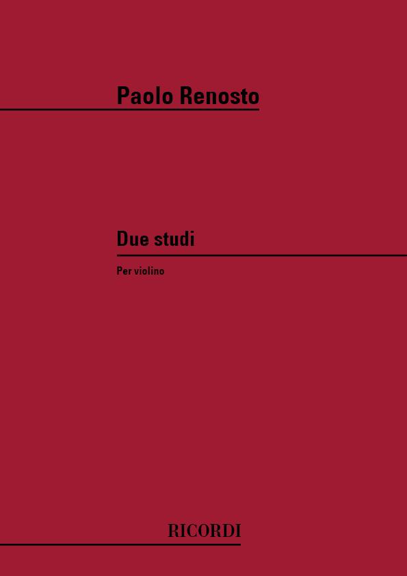 2 Studi (1978) - Per Violino - pro housle